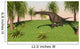 Large Brachiosaurus Grazing Grassy Wall Decal