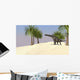Large Brachiosaurus Tropical Environment Wall Decal Design 3