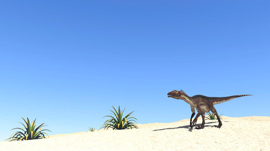 Utahraptor Desert Landscape Wall Decal Design 2