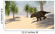 Triceratops Walking Tropical Environment Wall Decal Design 3