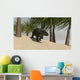 Triceratops Walking Tropical Environment Wall Decal Design 2