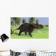 Triceratops Walking Open Field Wall Decal
