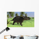 Triceratops Walking Open Field Wall Decal
