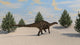 Dicraeosaurus Walking Prehistoric Environment Wall Decal