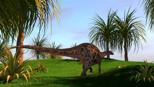 Dicraeosaurus Walking across Field Wall Decal Design 1