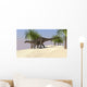 Dicraeosaurus Walking Tropical Environment Wall Decal Design 5