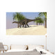 Dicraeosaurus Walking Tropical Environment Wall Decal Design 5