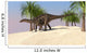Dicraeosaurus Walking Tropical Environment Wall Decal Design 5