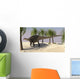 Dicraeosaurus Walking Tropical Environment Wall Decal Design 4