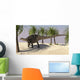 Dicraeosaurus Walking Tropical Environment Wall Decal Design 4