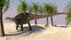 Dicraeosaurus Walking Tropical Environment Wall Decal Design 4