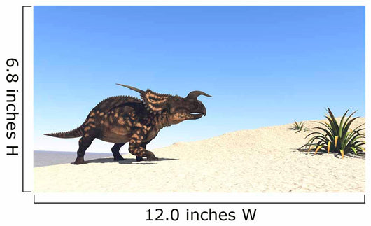 Einiosaurus Walking across Barren Wall Decal Design 2