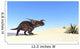 Einiosaurus Walking across Barren Wall Decal Design 2