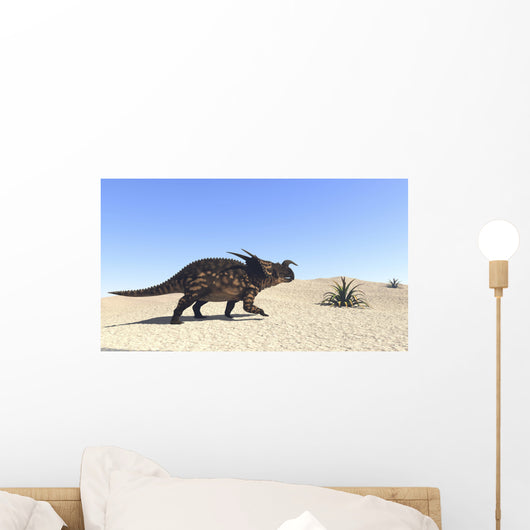 Einiosaurus Walking across Barren Wall Decal Design 1