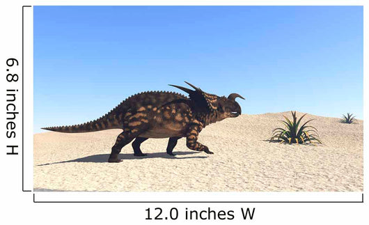 Einiosaurus Walking across Barren Wall Decal Design 1