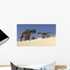 Brown Einiosaurus and Utahraptor Wall Decal
