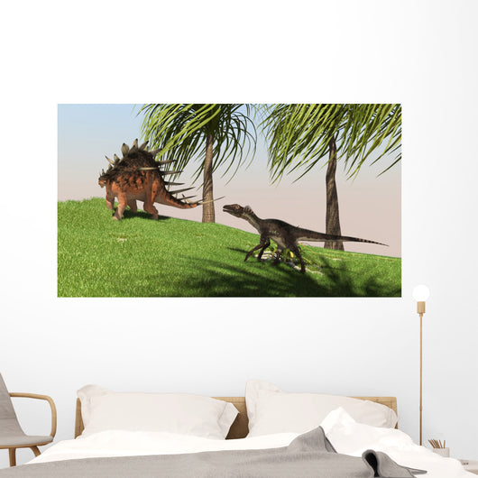 Confrontation between Kentrosaurus and Wall Decal
