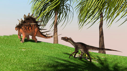 Confrontation between Kentrosaurus and Wall Decal