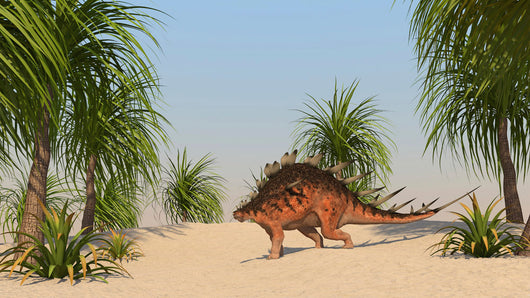 Kentrosaurus Walking Tropical Environment Wall Decal Design 2