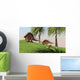 Two Kentrosaurus Dinosaurs Walking Wall Decal Design 2