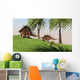 Two Kentrosaurus Dinosaurs Walking Wall Decal Design 2