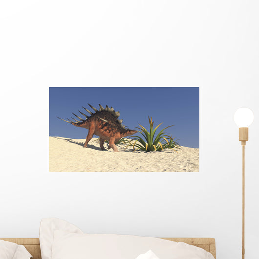Kentrosaurus Walking across Barren Wall Decal Design 6