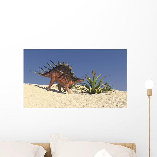 Kentrosaurus Walking across Barren Wall Decal Design 6