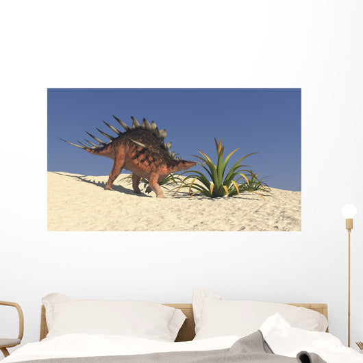Kentrosaurus Walking across Barren Wall Decal Design 6