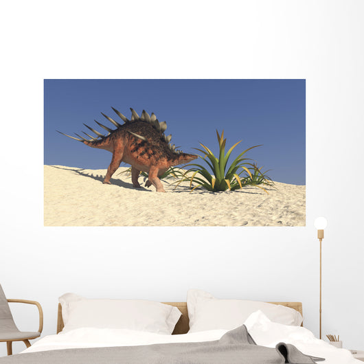 Kentrosaurus Walking across Barren Wall Decal Design 6