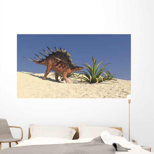 Kentrosaurus Walking across Barren Wall Decal Design 6