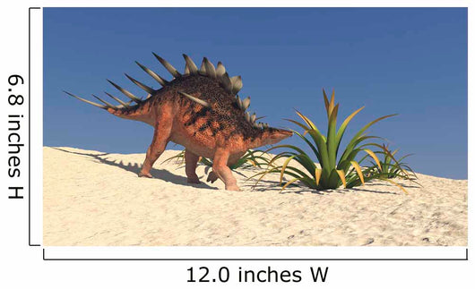 Kentrosaurus Walking across Barren Wall Decal Design 6