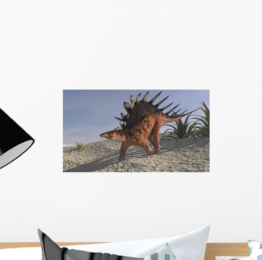 Kentrosaurus Walking across Barren Wall Decal Design 5
