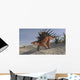 Kentrosaurus Walking across Barren Wall Decal Design 5