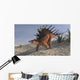 Kentrosaurus Walking across Barren Wall Decal Design 5