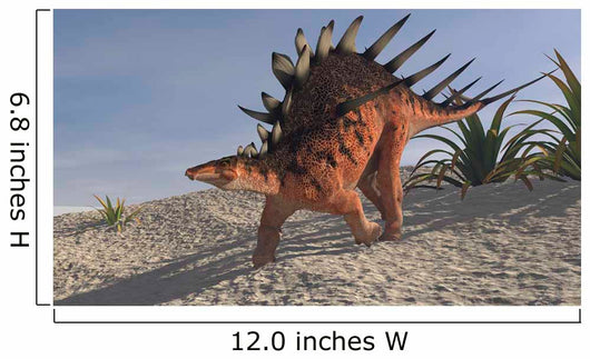 Kentrosaurus Walking across Barren Wall Decal Design 5