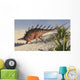 Kentrosaurus Walking across Barren Wall Decal Design 4