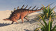 Kentrosaurus Walking across Barren Wall Decal Design 4