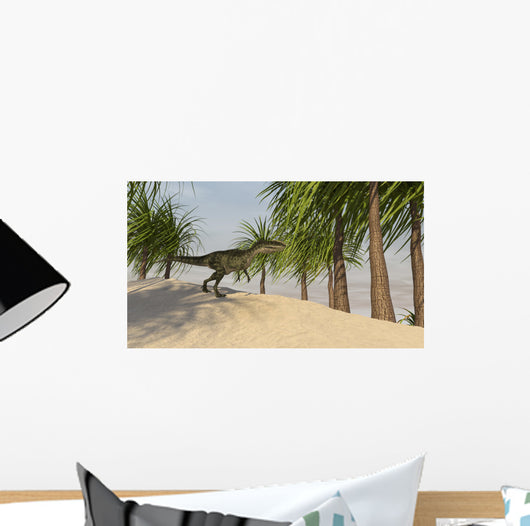 Monolophosaurus Tropical Environment Wall Decal Design 4