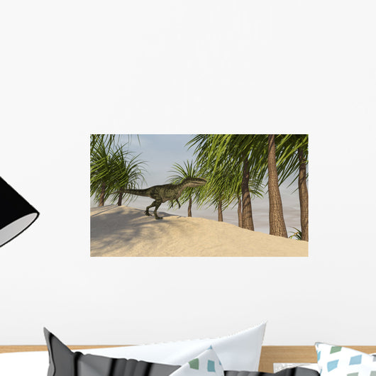 Monolophosaurus Tropical Environment Wall Decal Design 4