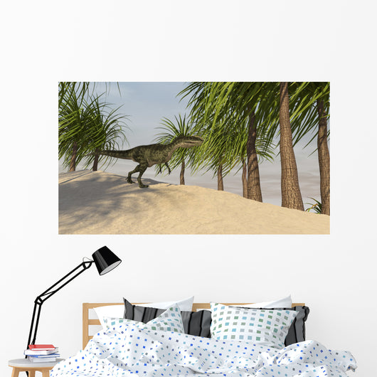 Monolophosaurus Tropical Environment Wall Decal Design 4