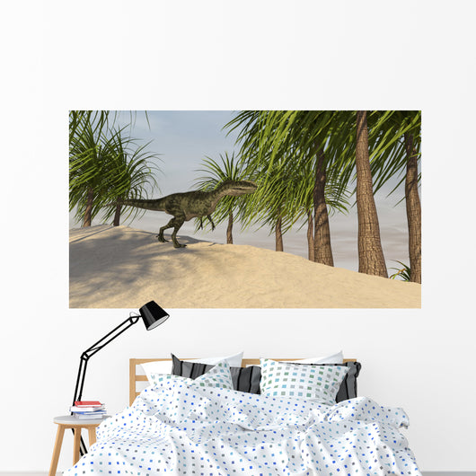 Monolophosaurus Tropical Environment Wall Decal Design 4