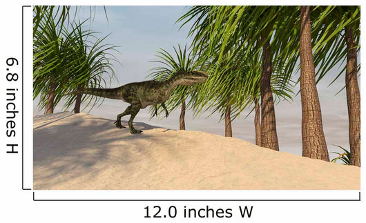 Monolophosaurus Tropical Environment Wall Decal Design 4