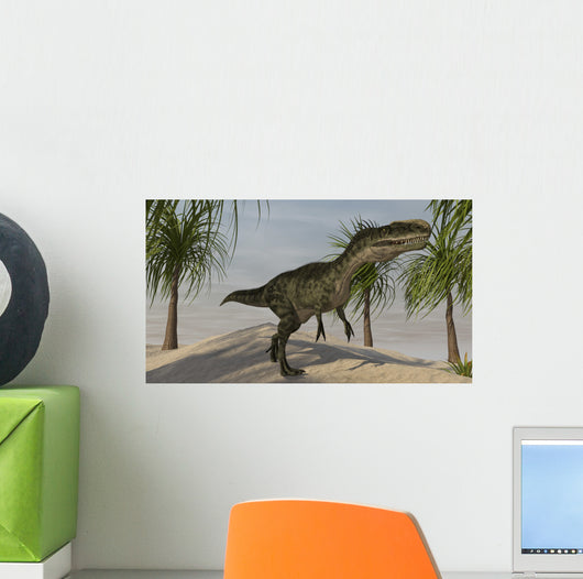 Monolophosaurus Tropical Environment Wall Decal Design 3