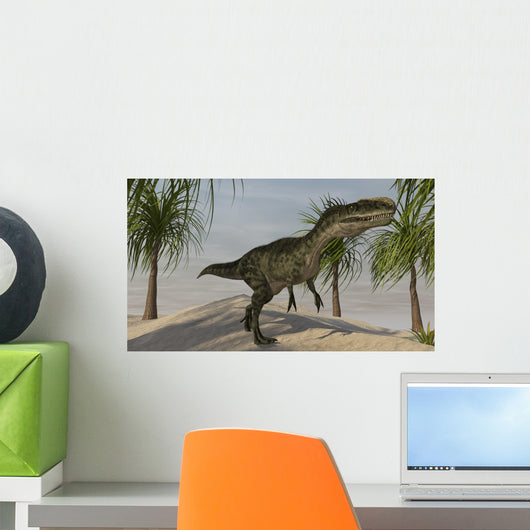 Monolophosaurus Tropical Environment Wall Decal Design 3