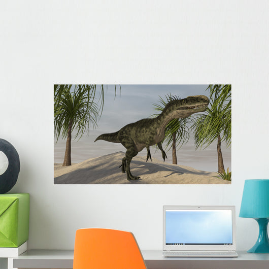 Monolophosaurus Tropical Environment Wall Decal Design 3