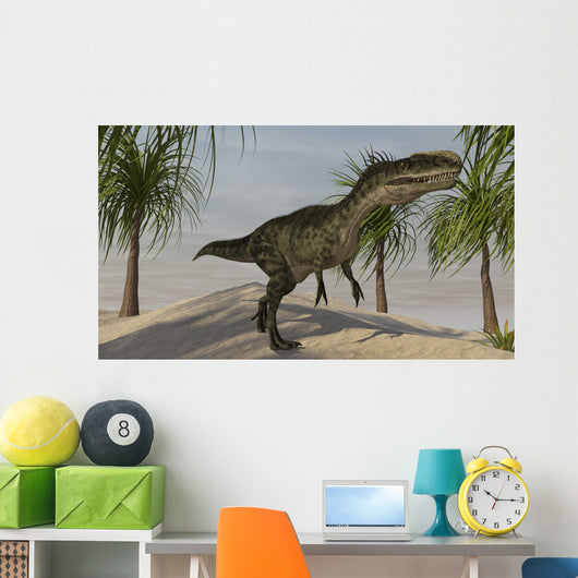 Monolophosaurus Tropical Environment Wall Decal Design 3