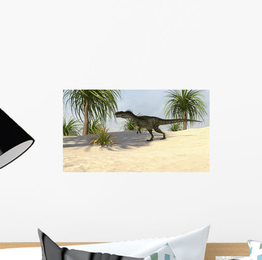 Monolophosaurus Tropical Environment Wall Decal Design 2