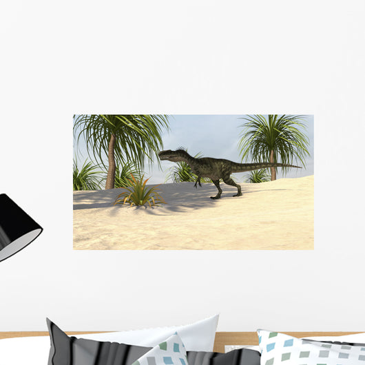 Monolophosaurus Tropical Environment Wall Decal Design 2