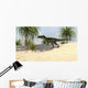 Monolophosaurus Tropical Environment Wall Decal Design 2