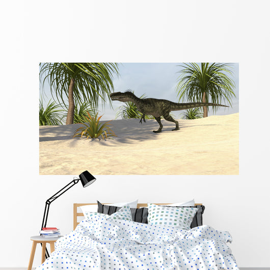 Monolophosaurus Tropical Environment Wall Decal Design 2